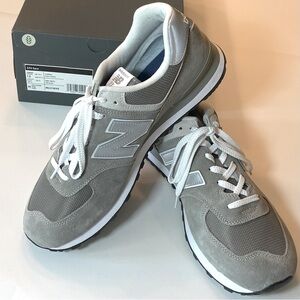 New Balance 574 Core Classics Grey White Men’s Size 13 2E